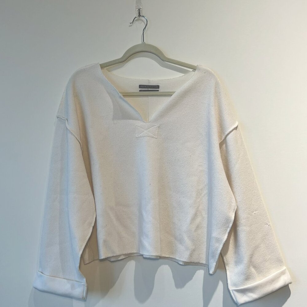 Urban Outfitters V-Neck White Sweater